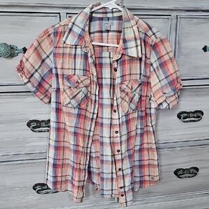 Carhartt Plaid Short Sleeve Button-Up Shirt